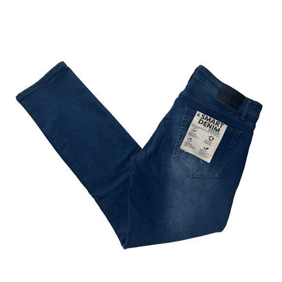 Tailor Vintage Mens Canaan Slim Fit Comfort Stretch Waist Denim Jeans Size 36x32 - Picture 3 of 11